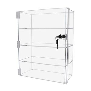 Tabletop acrylic storage case with lock and key